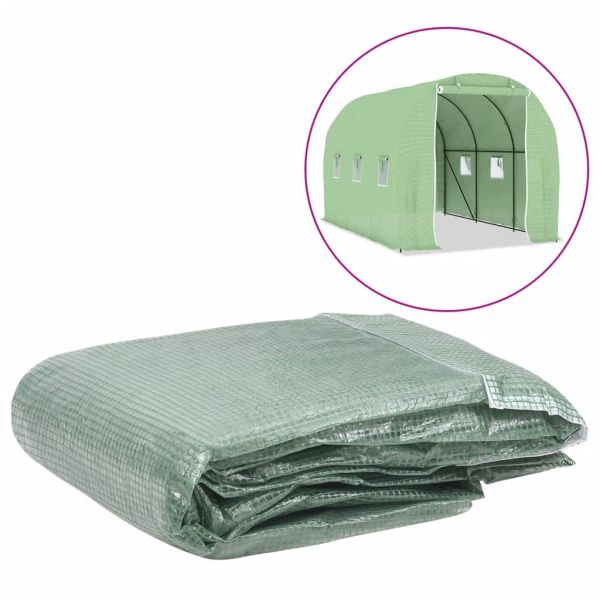 Cobertura de Substituição para Estufas 6,86m² 200x343x200cm Verde - 316448