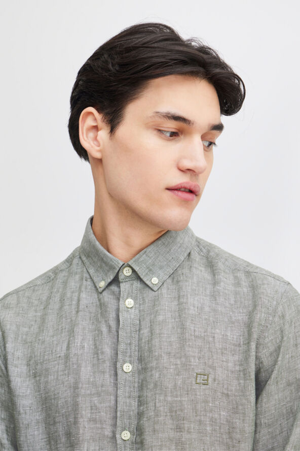 Casual Friday CFANTON BD LS linen shirt Navy blazer melange
