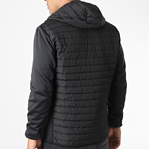 Veste Zippée Capuche Multi Quilted 12182242 Noir