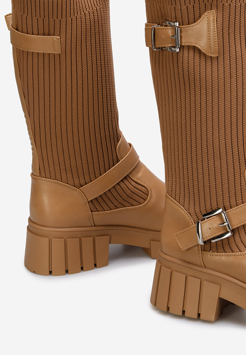 Bottes chaussettes bruns Rochelle