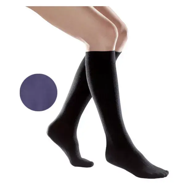 Meias Venoflex Simply Fine Cotton Classe 2 Longas Tamanho 3 Lilás