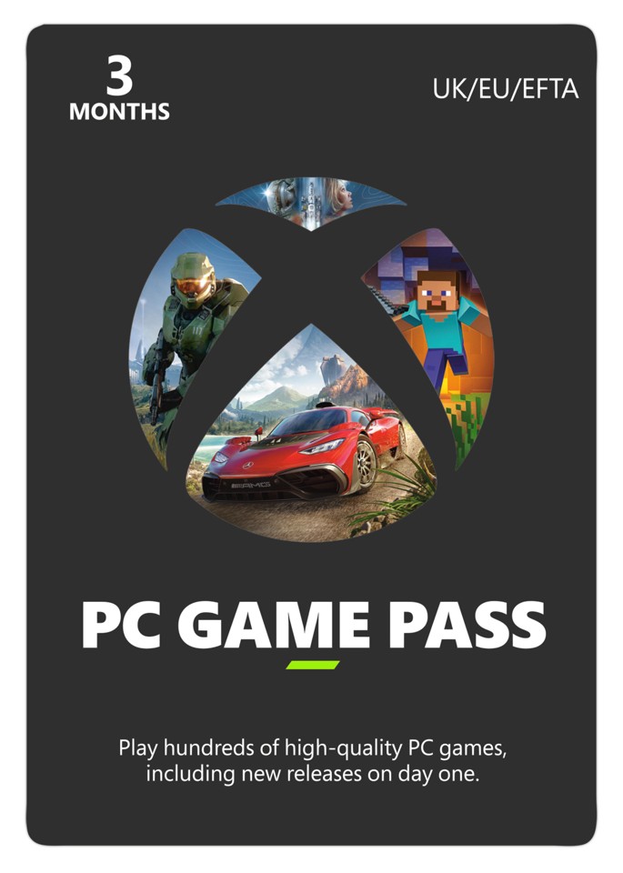 PC Game Pass- 3 Months Membership- PC