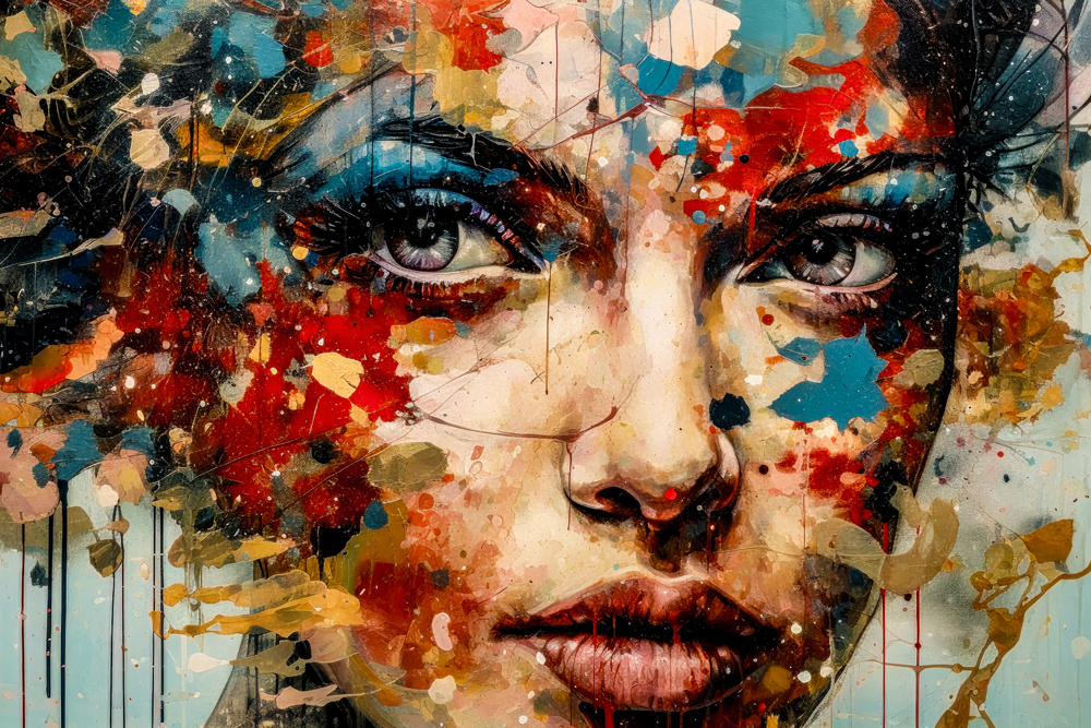Akustikbild EYES IN COLOUR 100x150cm, 7kg