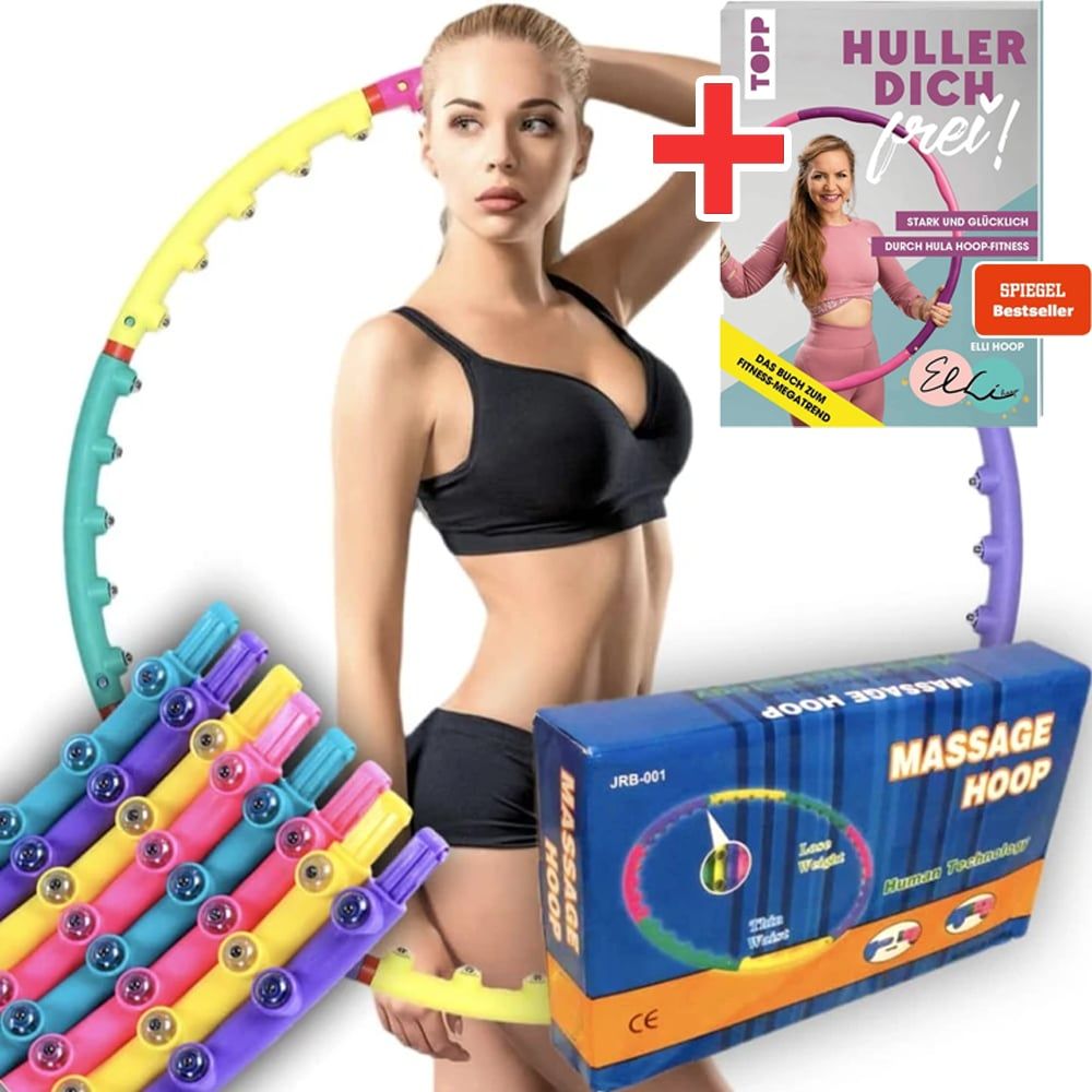 Sport-Knight® Massage Hula Hoop Reifen inkl. Buch