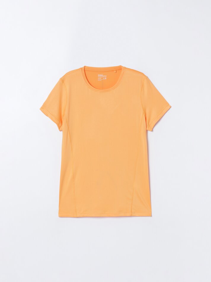 Pacote com 2 camisetas esportivas de manga curta - Tamanho Médio Laranja