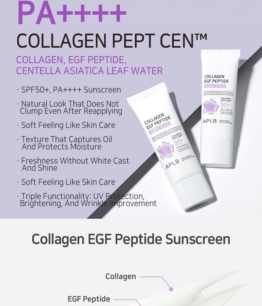APLB - Collageen EGF Peptide Zonnebrandcrème