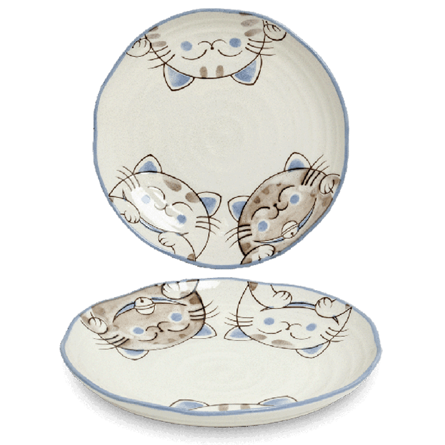 Bord 19.9x3.2cm Neko-Blauw