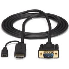 StarTech.com Câble adaptateur HDMI vers VGA de 3m - Convertisseur actif HDMI vers HD15 - M/M - 1920x1200 / 1080p