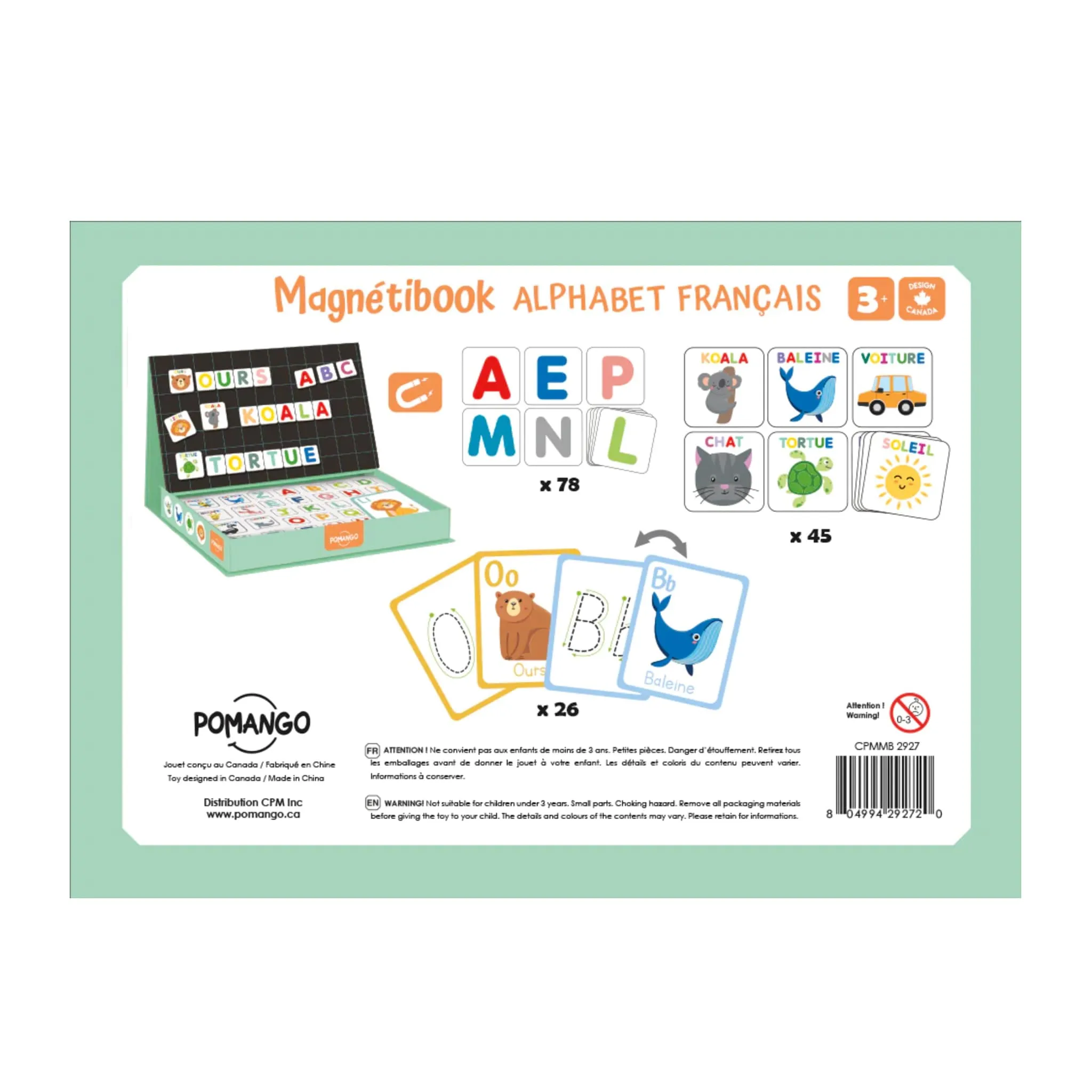 Pomango Magnétibook Alphabet Français