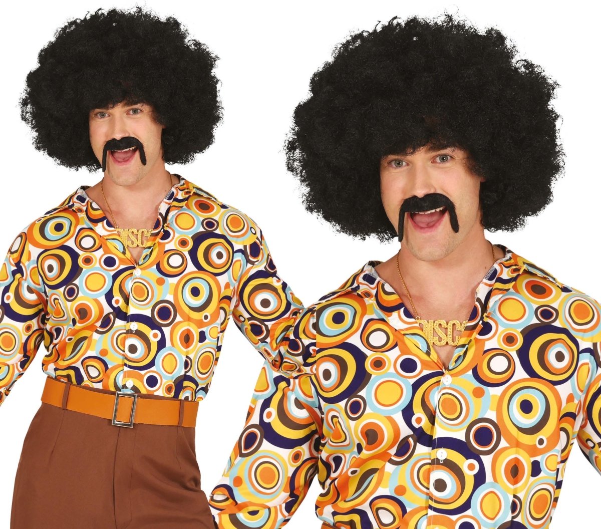 Disco 70S Blouse Heren Rondjes