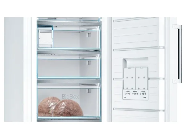 Bosch Serie | 6 GSN51AWDV - Fryser - stående - bredde: 70 cm - dybde: 78 cm - højde: 161 cm - 290 liter - Klasse D - hvid