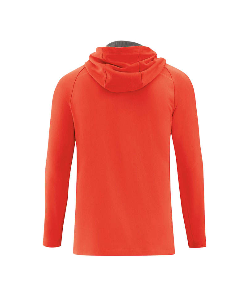 JAKO Prestige Hoody Kapuzensweatshirt Rot Grau F40