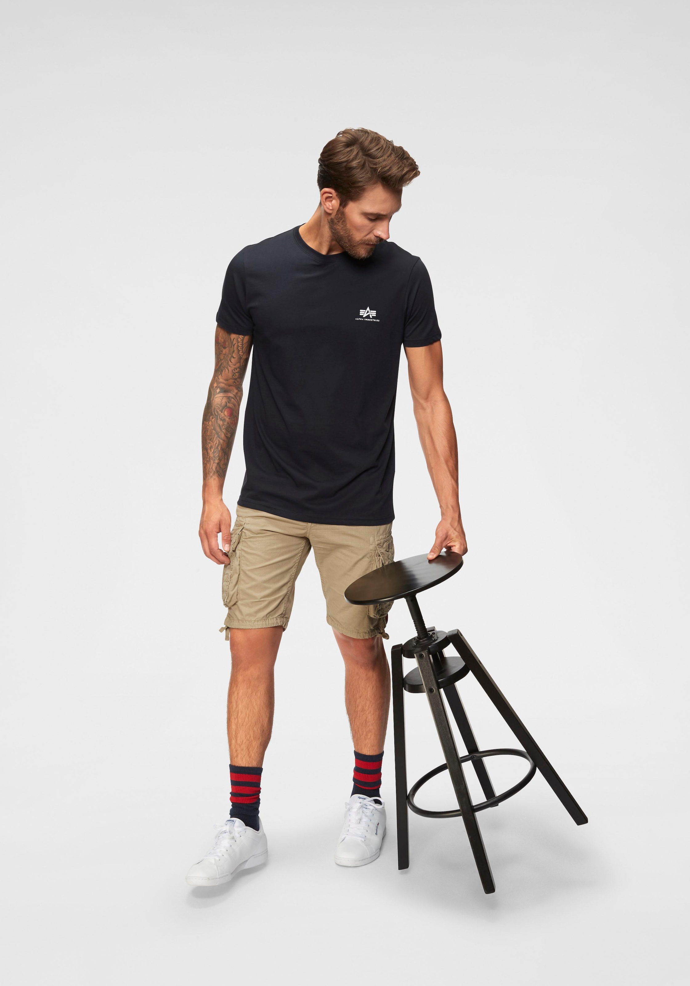 Alpha Industries Rundhalsshirt »BASIC T SMALL LOGO« Baumwolle, regular fit