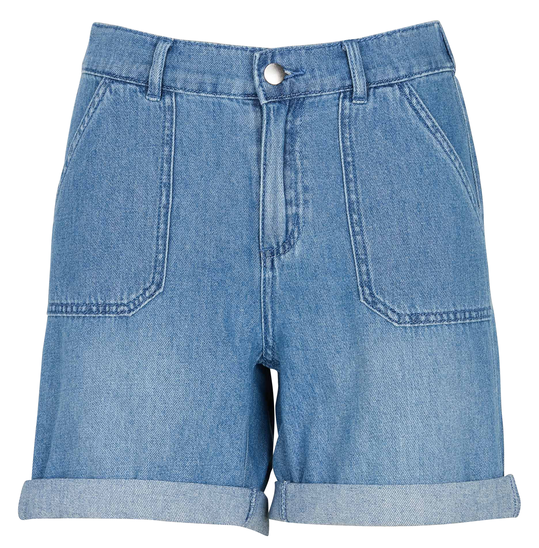 SANAE - Short jean en coton | Bleu