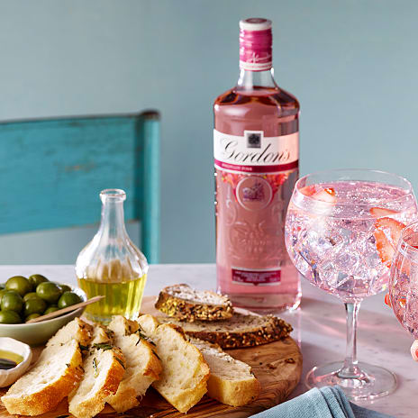 Gin m. hindbær og jordbær