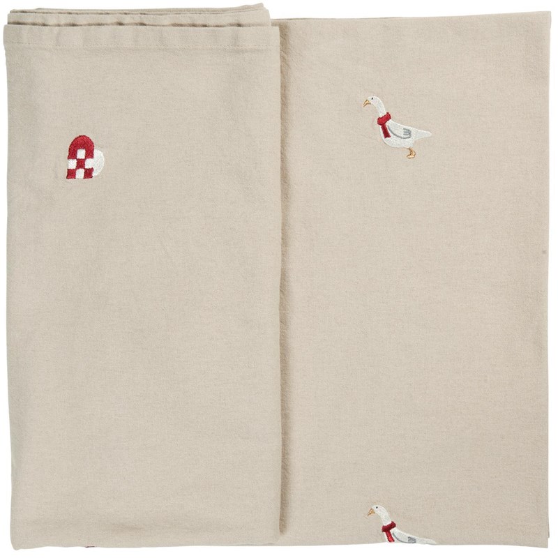 Ib Laursen<br>Dug m/broderede julemotiver