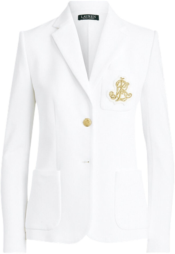 Lauren Ralph Lauren Patch Jacquard Blazer Hvid