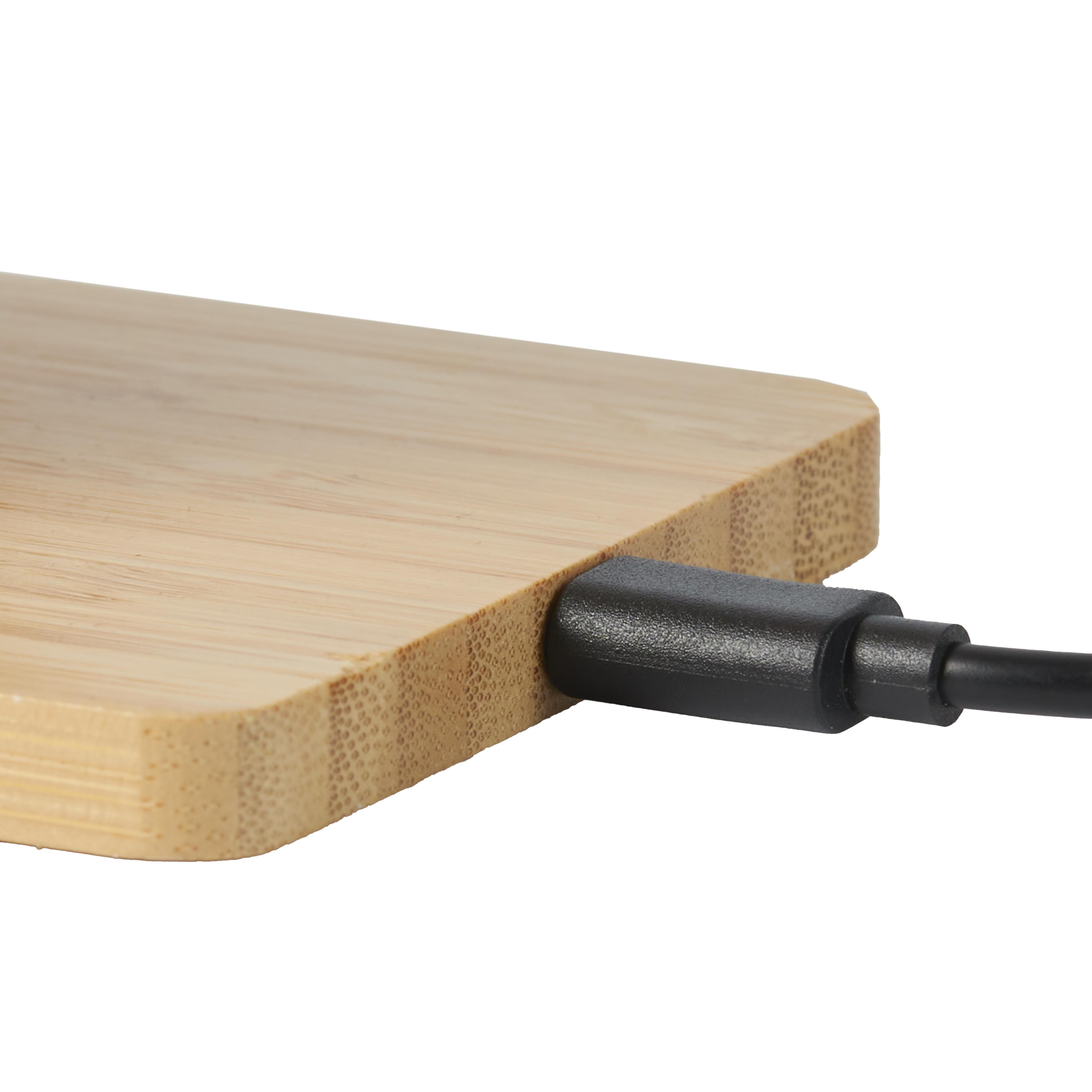 SUPPORT CHARGEUR INDUCTION BOIS 15W