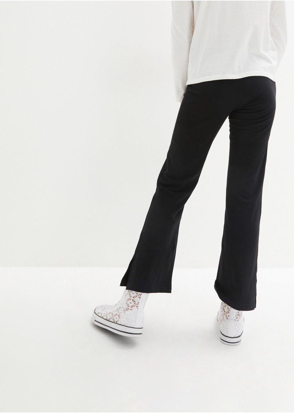 Pantalon évasée fille avec fentes