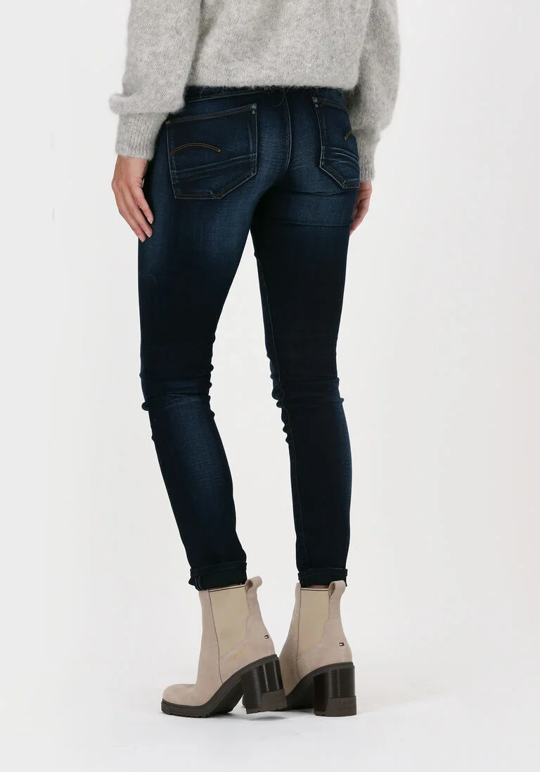 G-STAR RAW donkerblauwe g-star raw skinny jeans lynn mid skinny wmn