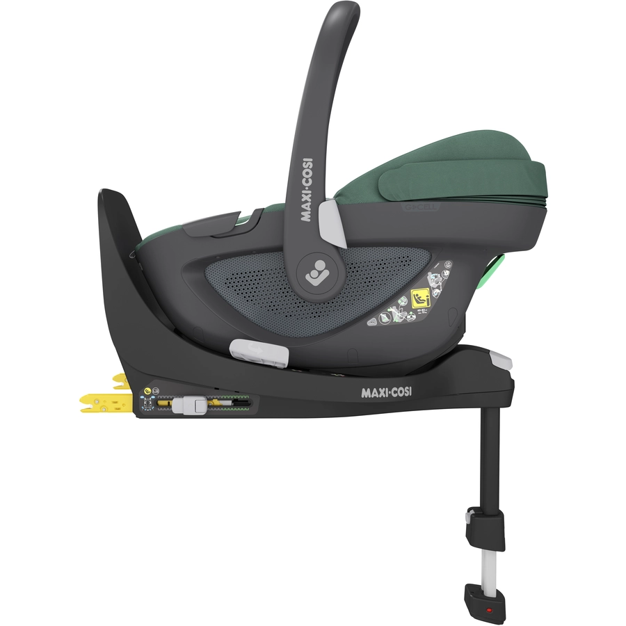 MAXI COSI Set Babyschale Pebble 360 Essential Green plus Basisstation FamilyFix 360