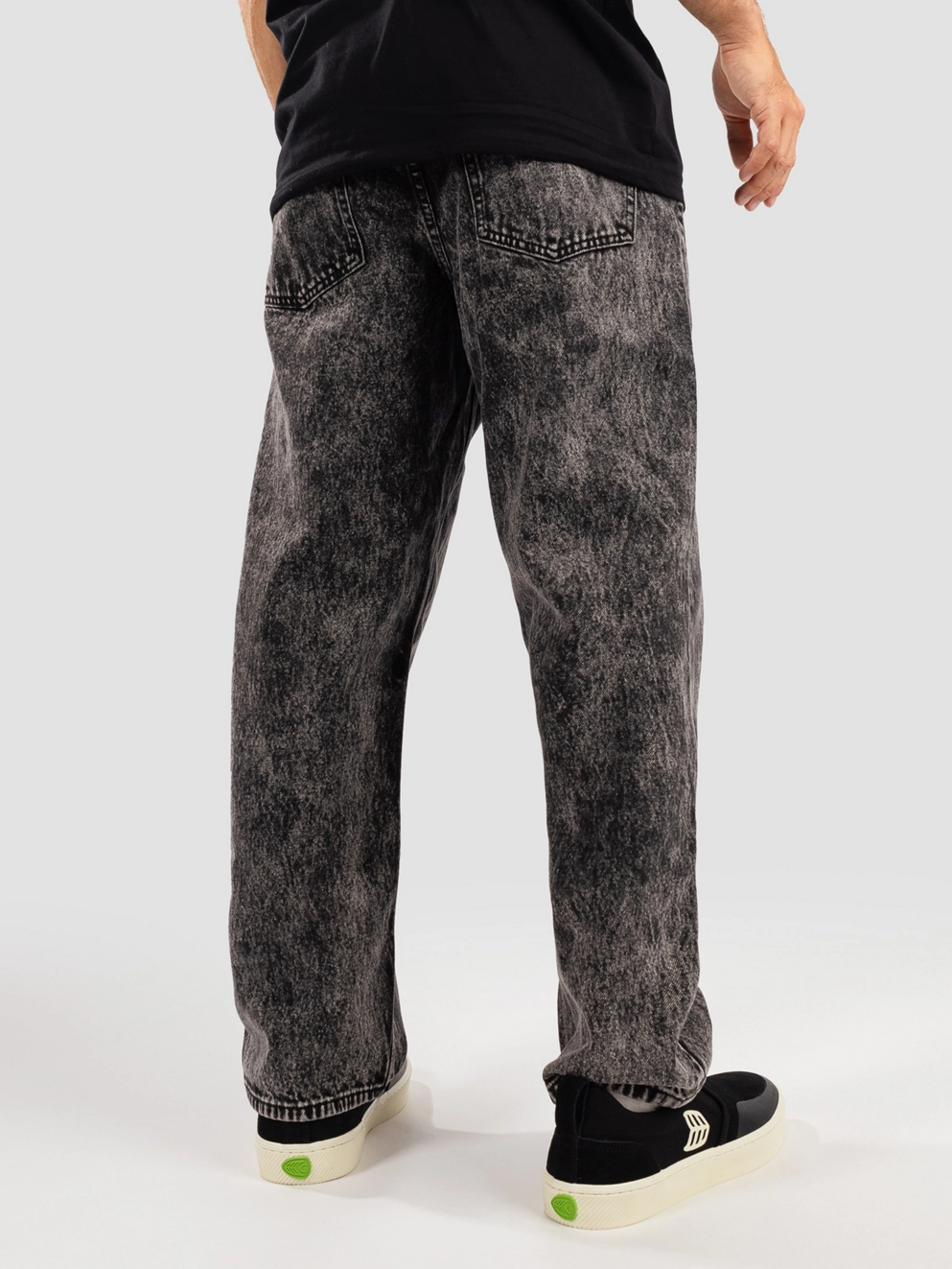 Volcom Billow Tapered Jeans light acid black