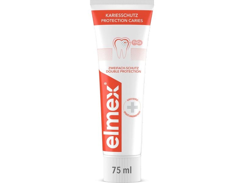 elmex Zahnpasta Kariesschutz 75 ml Zahncreme mit Schutzschild gegen Karies