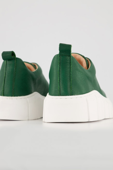 Lederschuhe, Wechselfußbett, markante Sohle, Lederfutter