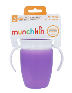 Munchkin Miracle 360° Oefenbeker Paars 207ML