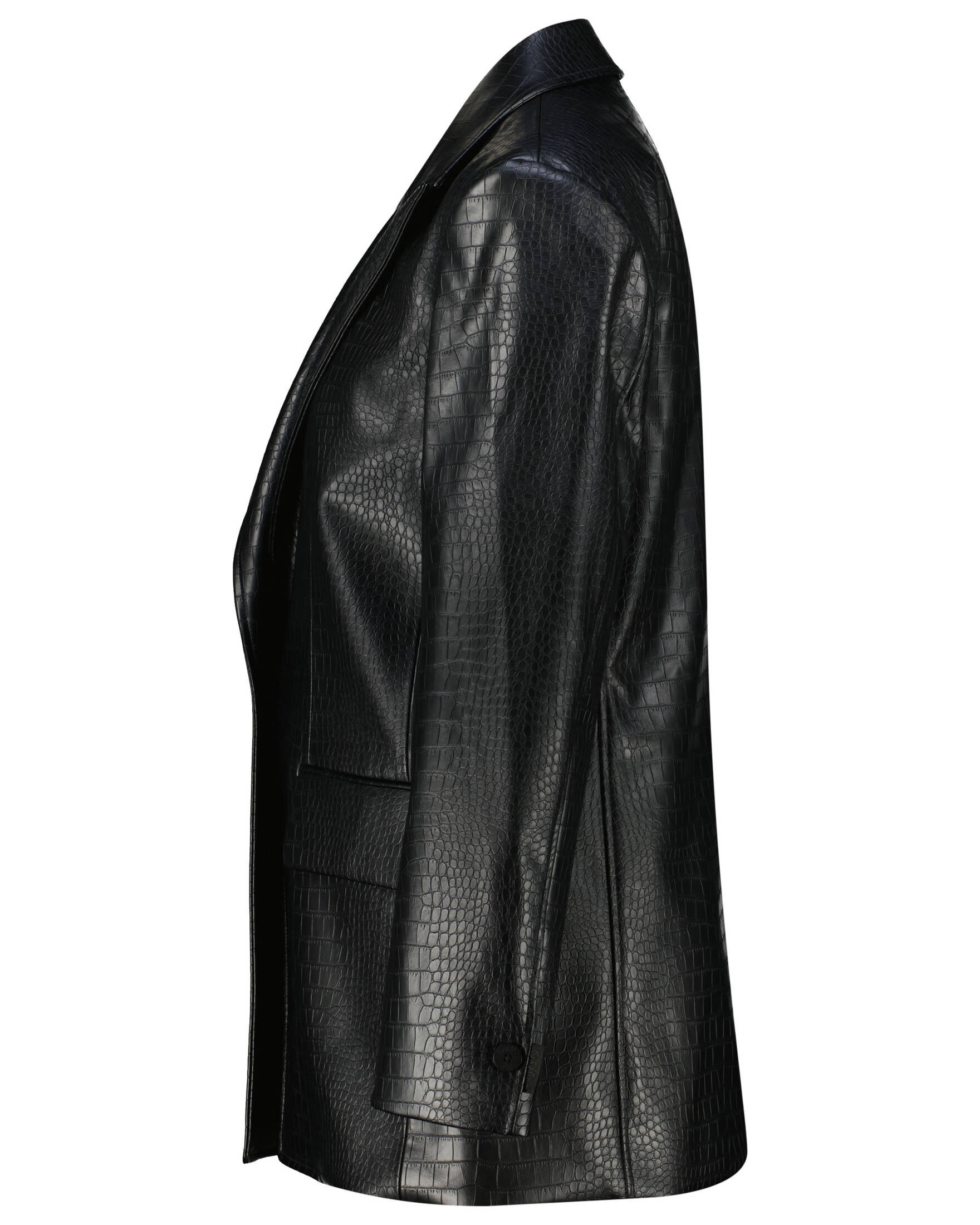 HUGO| Damen Kunstleder-Blazer AMASALA-1