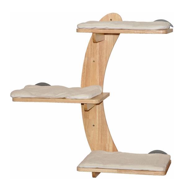 Nanook Katzen Kletterwand 3-stufig Wandkratzbaum