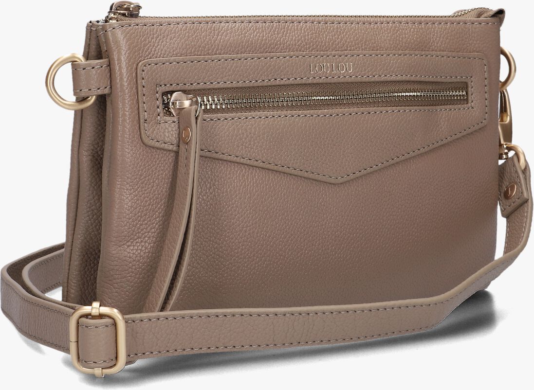 LOULOU ESSENTIELS taupe loulou essentiels schoudertas crossbody royal nappa