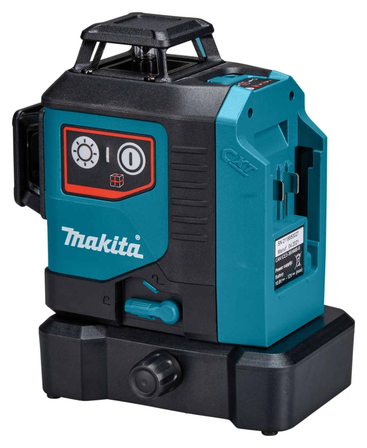 Makita SK700D 12V Max Li-Ion accu zelfnivellerende 3x360° kruislijnlaser body in tas - 25m - rood