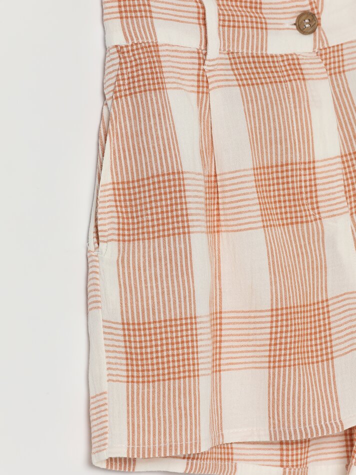 Shorts rústicos - Azulejo