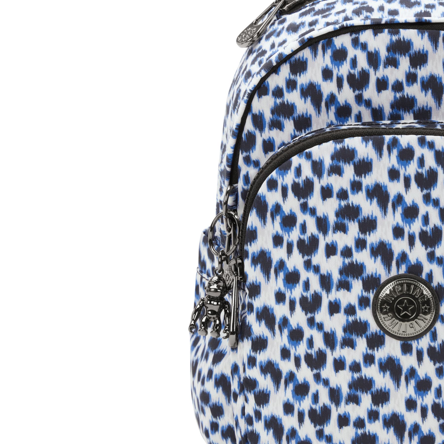 DELIA MINI Petit Sac à Dos avec Poche Frontale et Poignée Supérieure - Curious Leopard