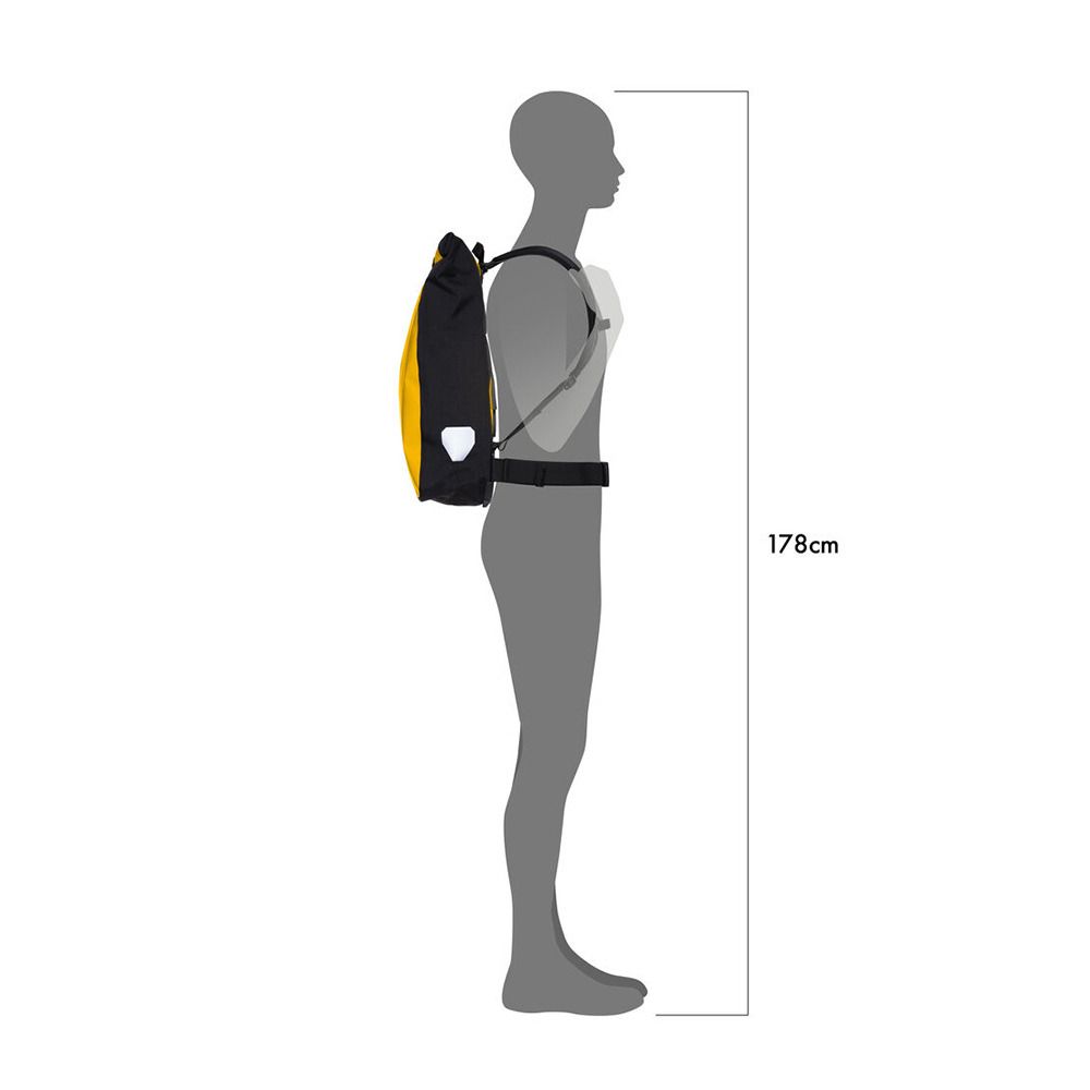 Ortlieb MESSENGER-BAG 39L - Sac À dos sunyellow/black