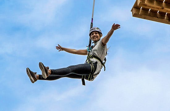 Flying Fox und Sky Jump in München als Geschenk