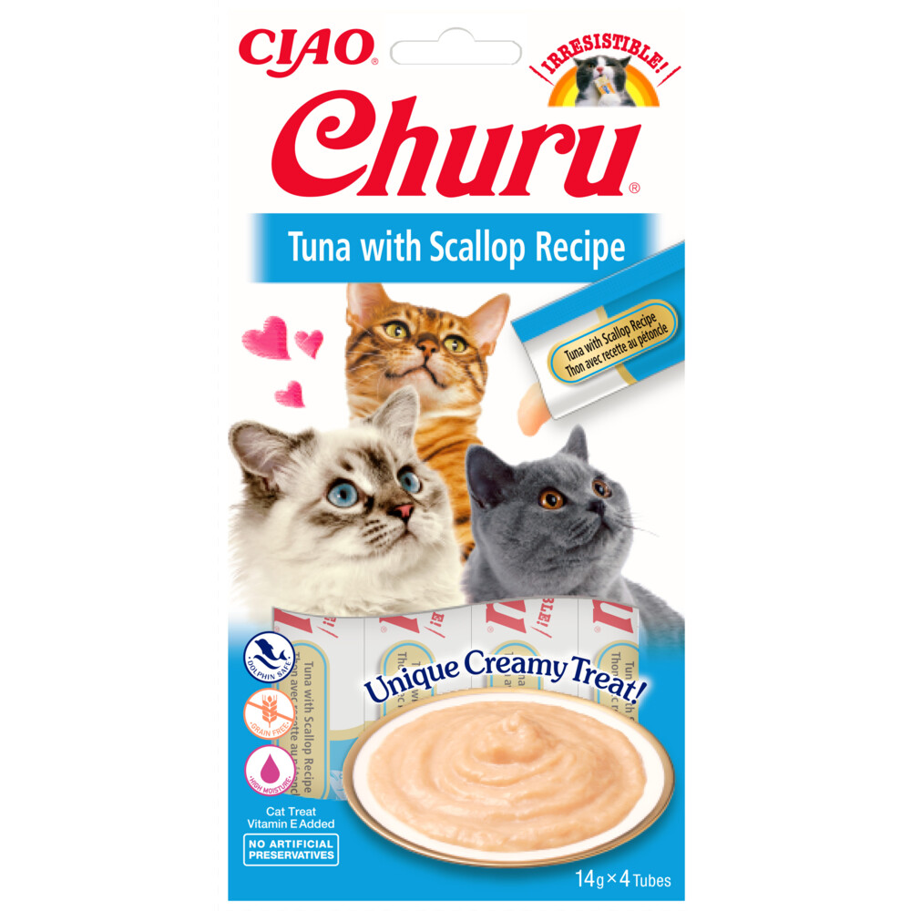 Ciao Kattensnack Churu Tonijn - Sint Jacobsschelp60 gr