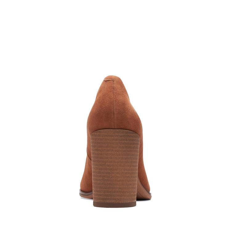 Clarks FREVA85 COURT caramel suede