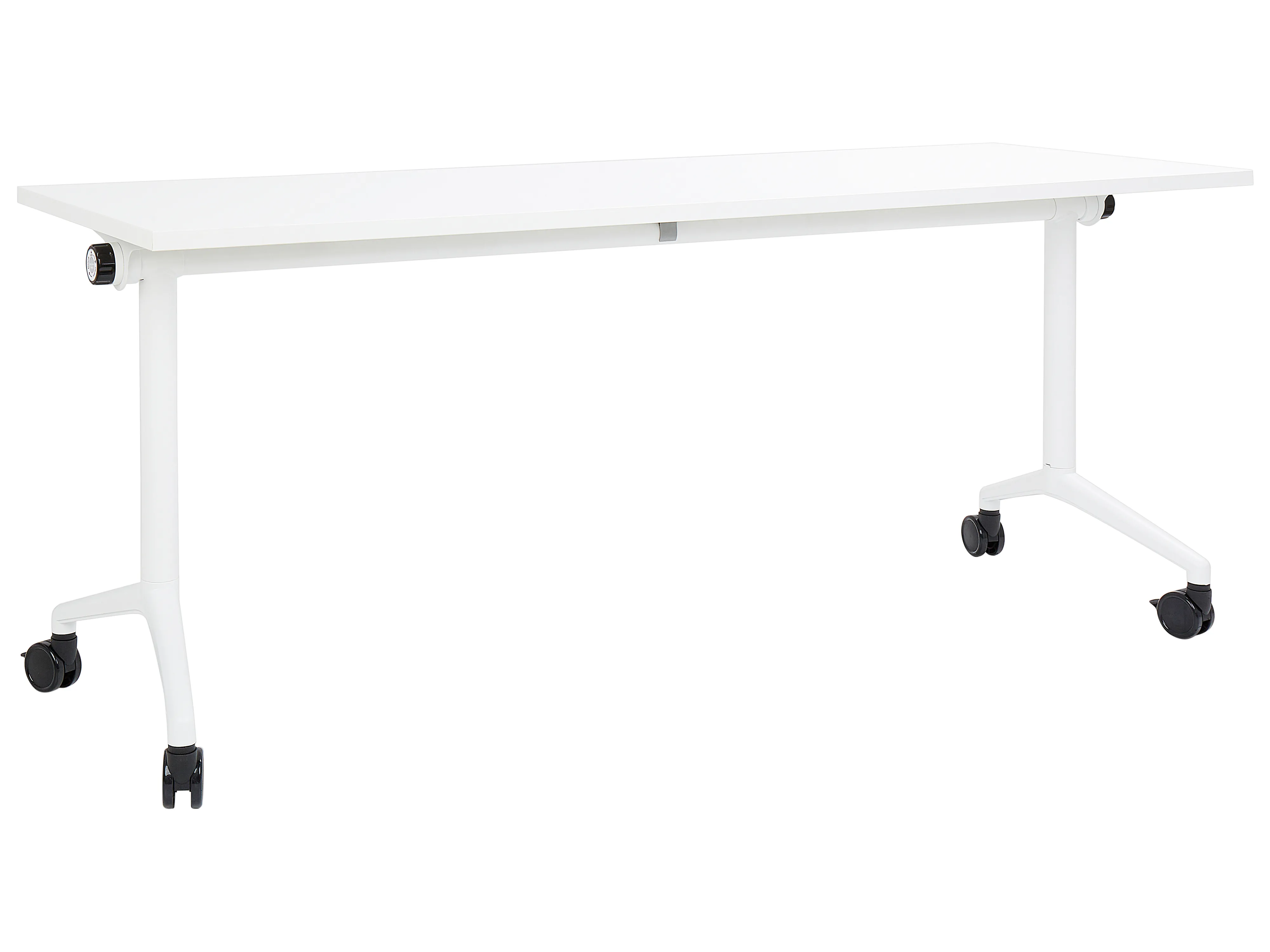 Inklapbaar bureau CAVI Wit 180 cm 60 cm met wielen