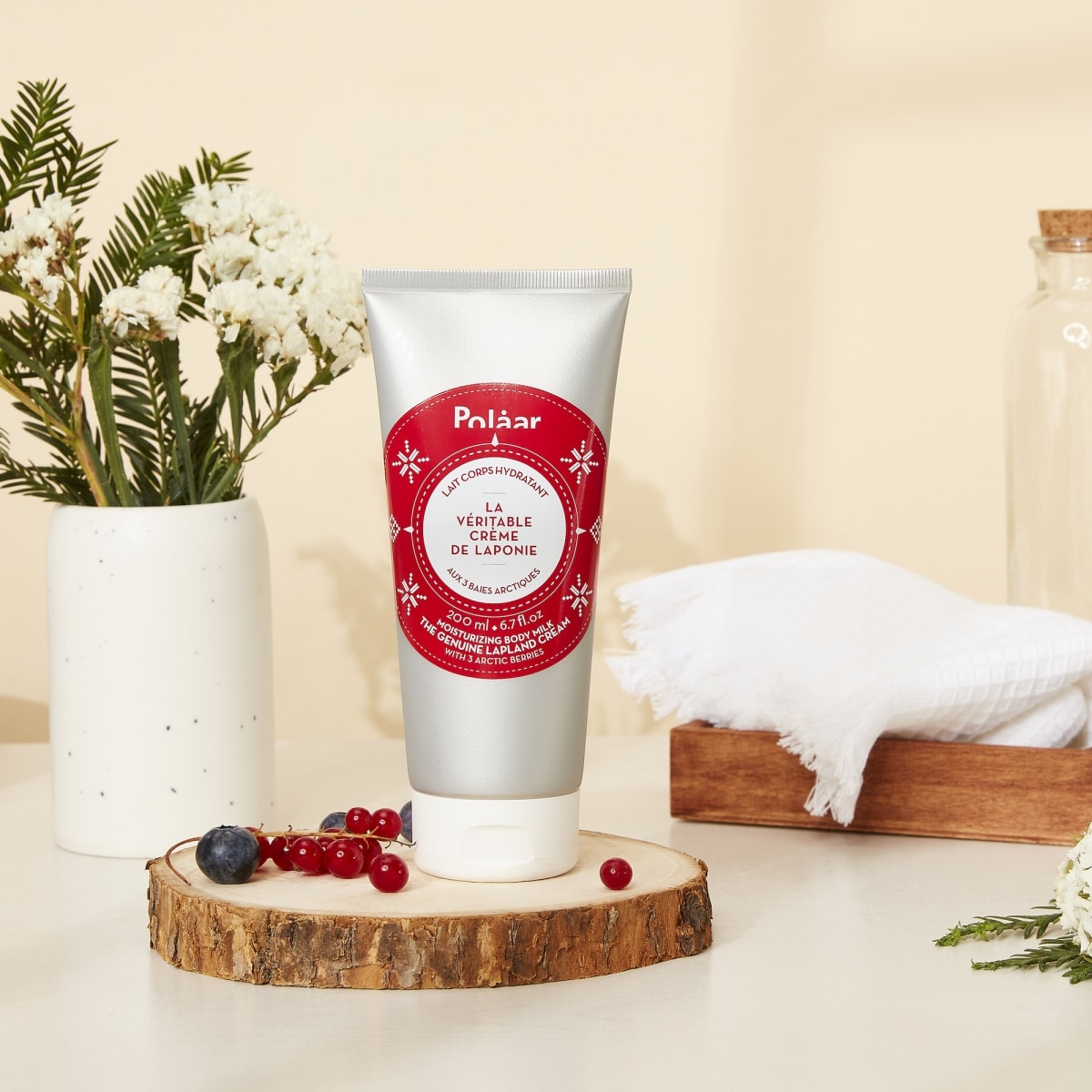 Polaar La Véritable Crème de Laponie Aux 3 baies Arctiques Lait Corps Hydratant