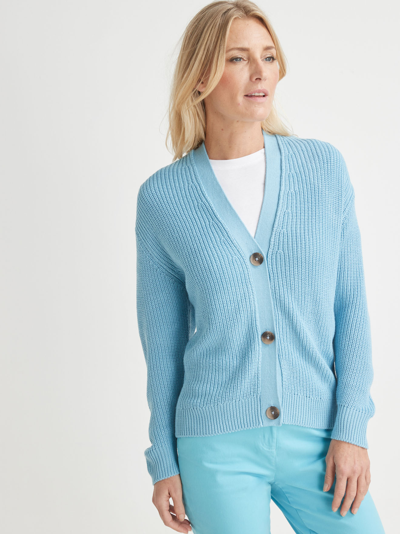Gilet en côtes perlées