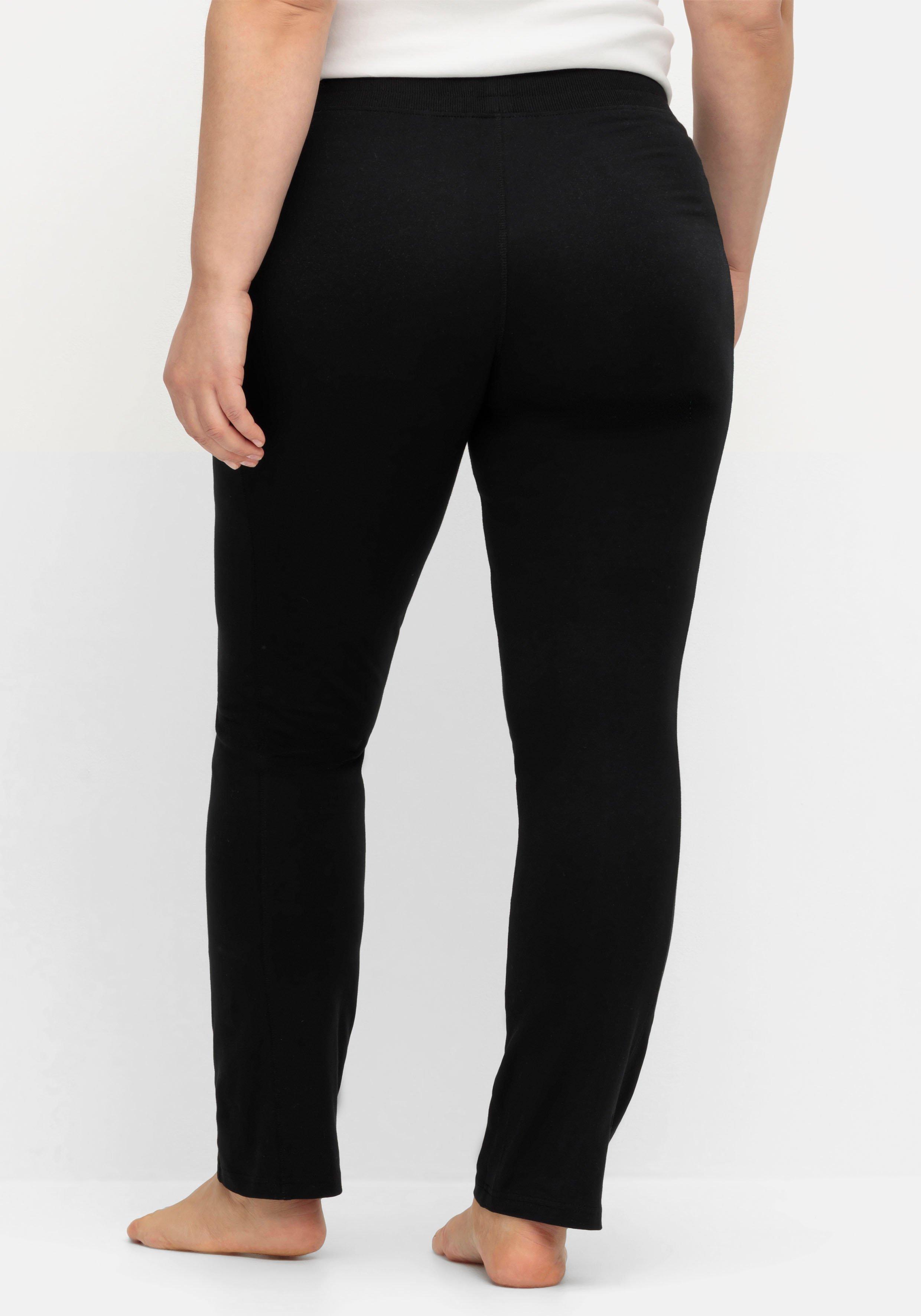Jogginghose in schmaler Form mit Bindebändchen