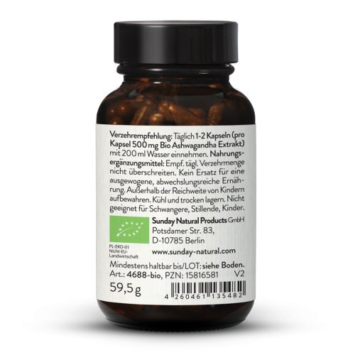 Sunday Natural Products  Bio AshwagandhaKSM -66 ®Royal