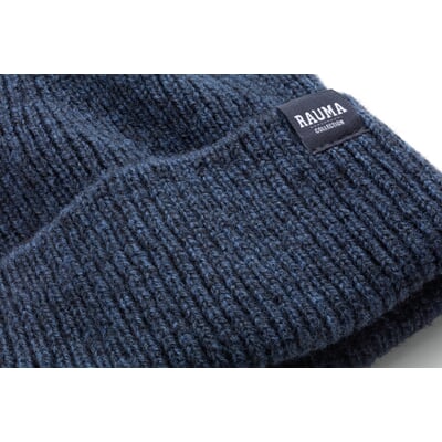 Unisex-Strickmütze Rippe, Blau
