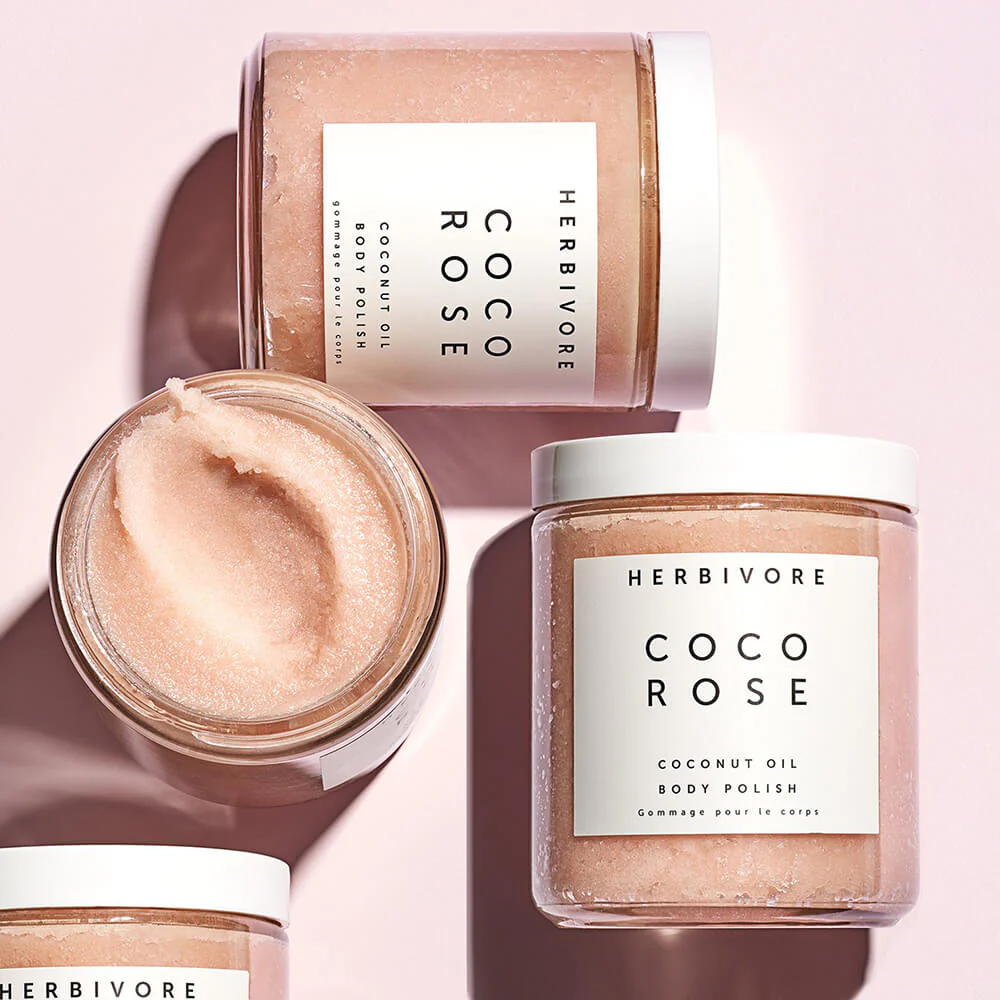 Herbivore Botanicals Coco Rose Exfoliating Body Scrub Exfoliant Corps