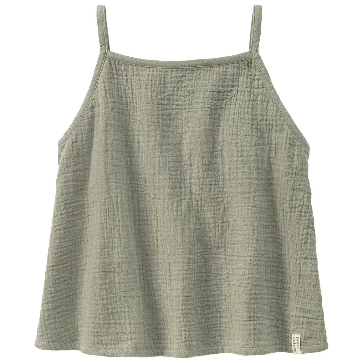Topolino Pure Collection Mädchen Top und Shorts aus Musselin oliv