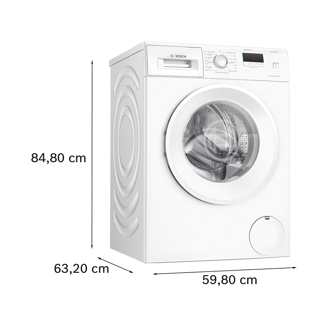 Bosch WGE0340VCH 8kg & WQG233D2CH 8kg Waschturm