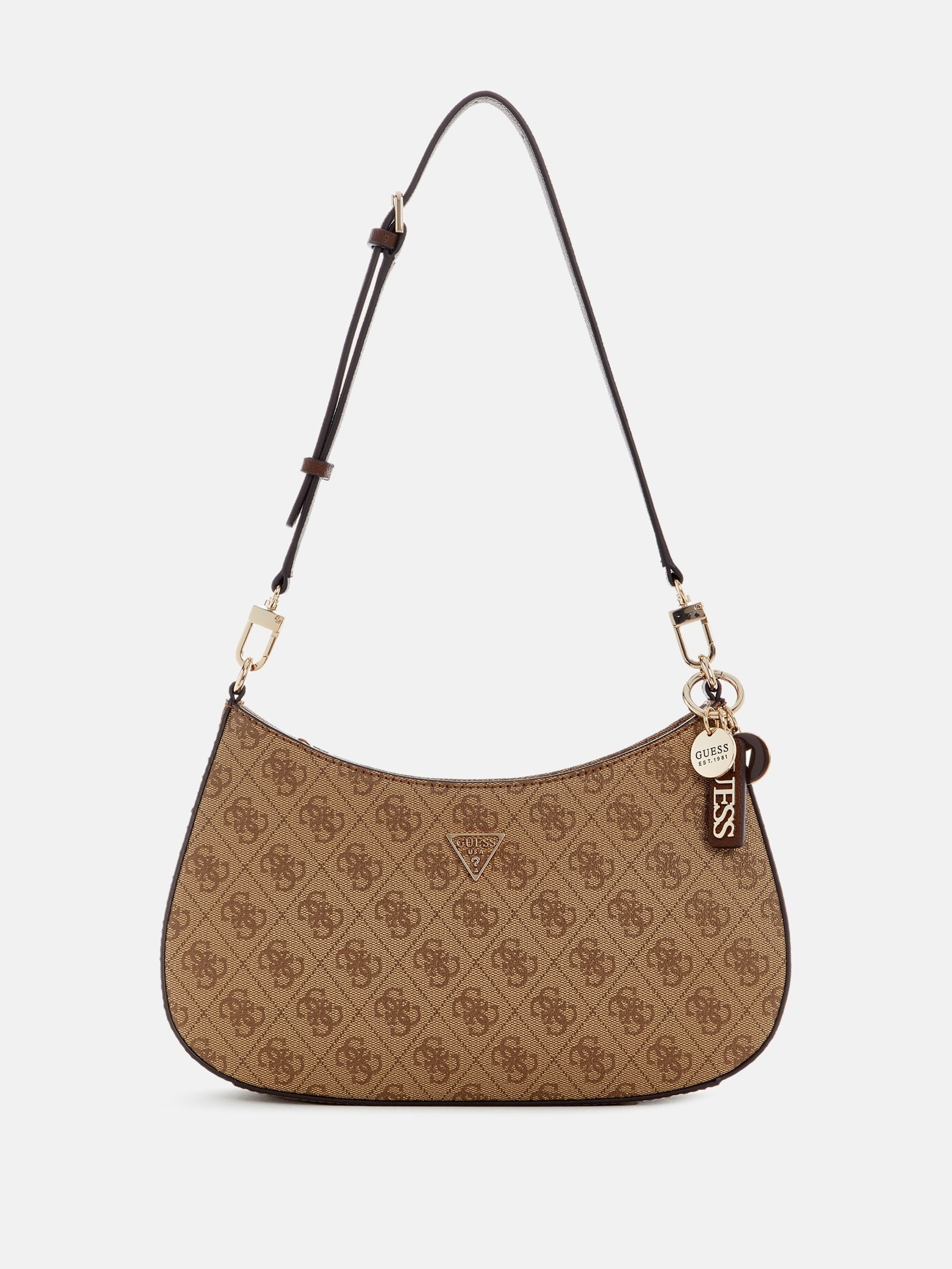 Bolsa de ombro Noelle em couro saffiano
