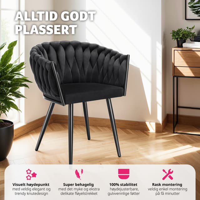 Spisebordsstole Astano velour